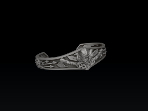 Viking Bracelet 3D print model Modello di stampa 3D
