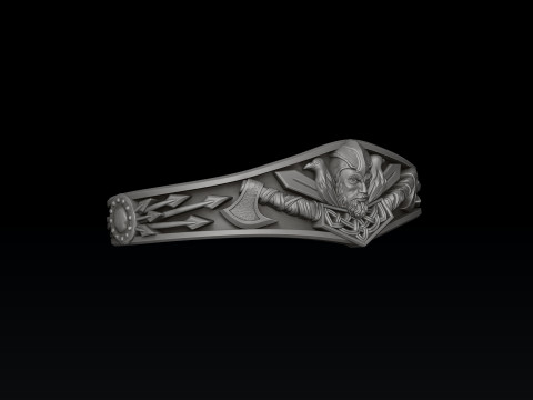 Viking Bracelet 3D print model Modello di stampa 3D