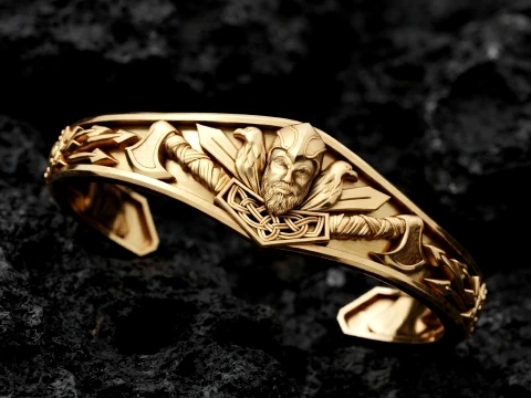 Viking Bracelet 3D print model 3D Print Model