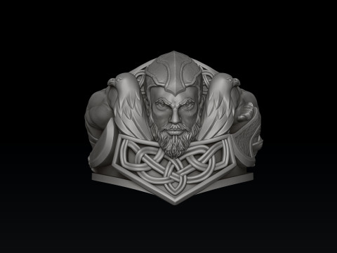Viking Ring Pendant Bracelet Collection Set 3D print model 3D Принт Модель