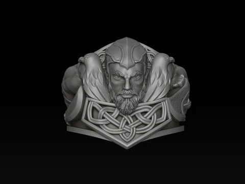 Viking Ring Pendant Bracelet Collection Set 3D print model 3D Print Model