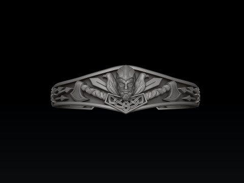 Viking Ring Pendant Bracelet Collection Set 3D print model 3D Принт Модель