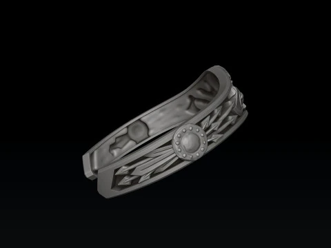 Viking Ring Pendant Bracelet Collection Set 3D print model 3D Print Model