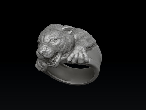 Pantere Ring 3D print model 3D 打印模型