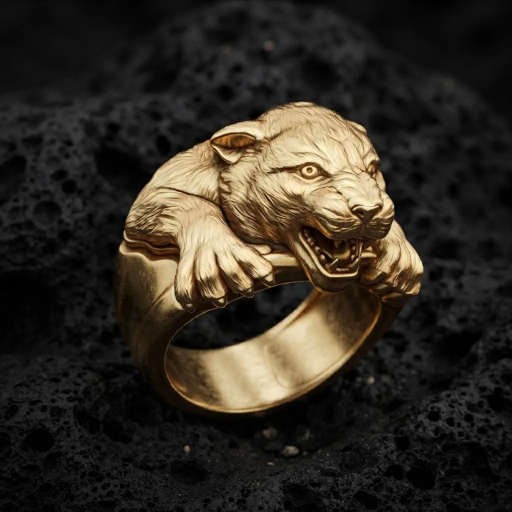 Pantere Ring 3D print model 3D Print Model .c4d .max .obj .3ds .fbx .stl .blend