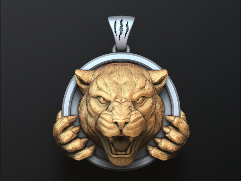 Pantere Pendant 3D print model 3Dプリントモデル