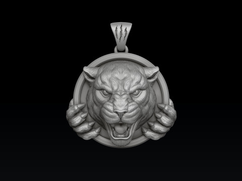 Pantere Pendant 3D print model 3Dプリントモデル