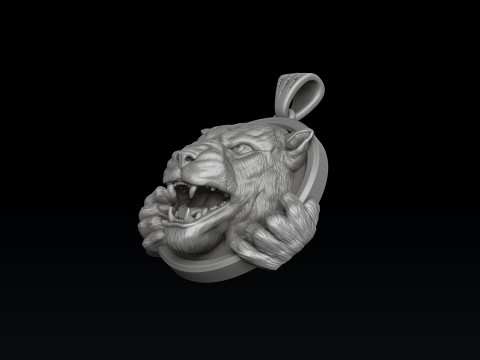 Pantere Pendant 3D print model 3Dプリントモデル