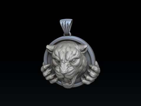 Pantere Ring Pendant Collection Pack 3D print model Modèles 3D en vedette