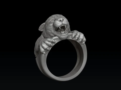 Pantere Ring Pendant Collection Pack 3D print model 3D Print Model
