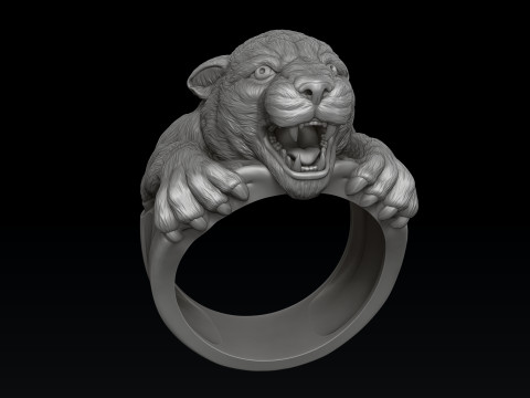 Pantere Ring Pendant Collection Pack 3D print model Modèles 3D en vedette
