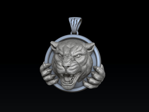 Pantere Ring Pendant Collection Pack 3D print model Modèles 3D en vedette