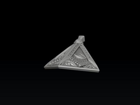 Skull Mason Pendant 3D print model 3Dプリントモデル