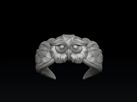 Baykuş Y&uuml;z&uuml;k 3D baskı modeli 3D Baskı Modeli