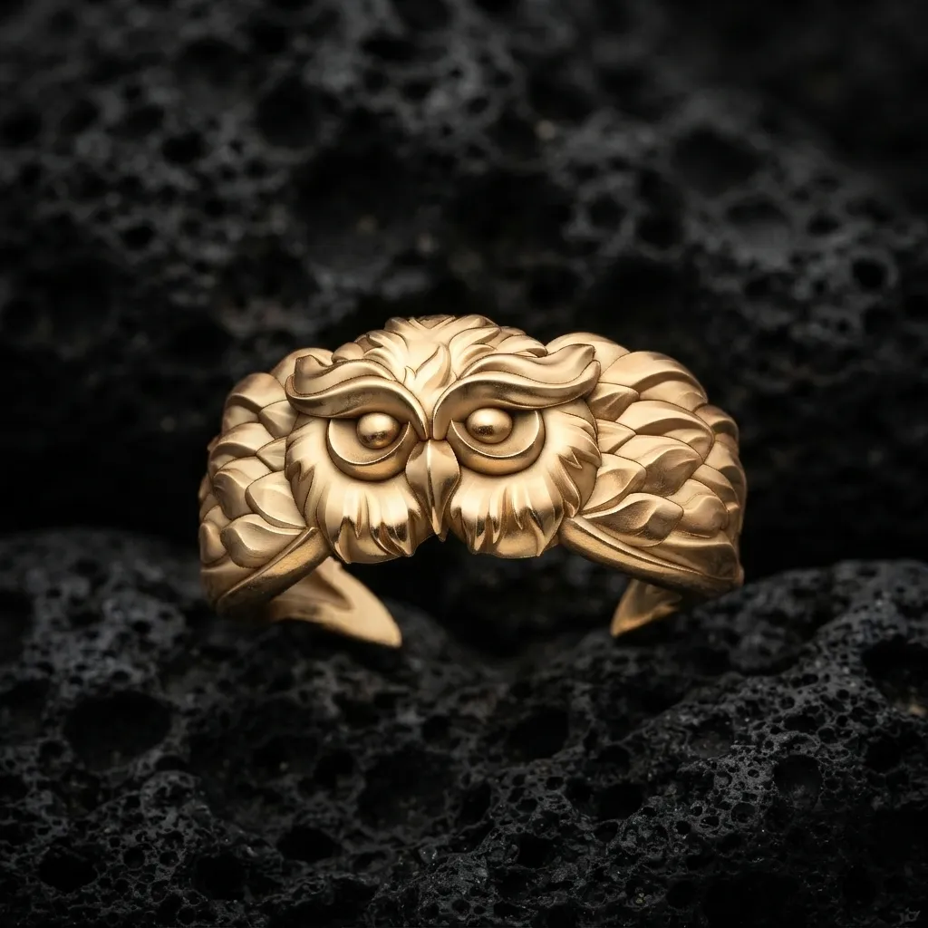 Owl Ring 3D print model 3D Print Model .c4d .max .obj .3ds .fbx .stl .blend