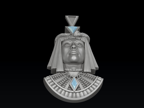 Queen Cleopatra Pendant 3D print model 3Dプリントモデル