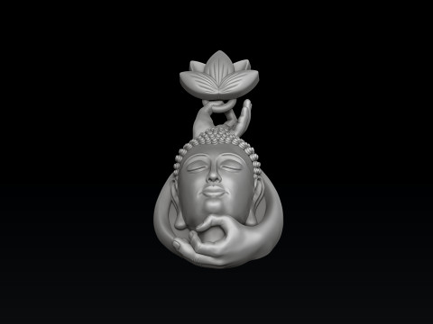 Buddha Pendant 3D print model Modelo de impresión 3D