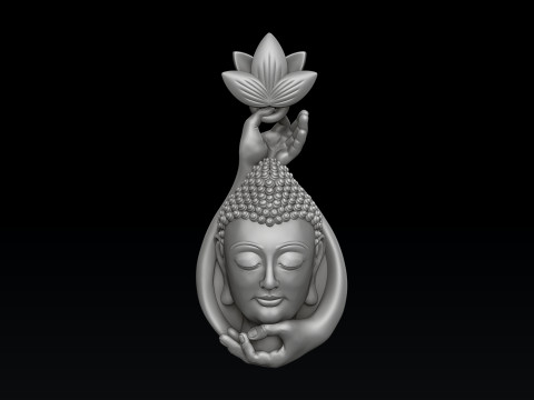 Buddha Pendant 3D print model Modelo de impresión 3D