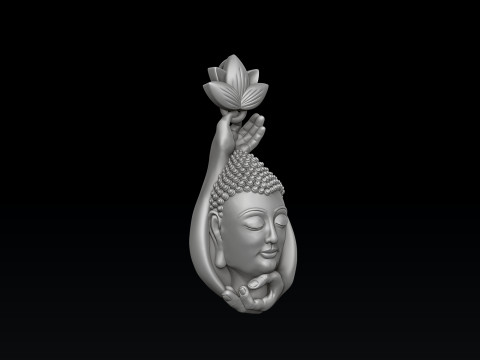 Buddha Pendant 3D print model Modelo de impresión 3D
