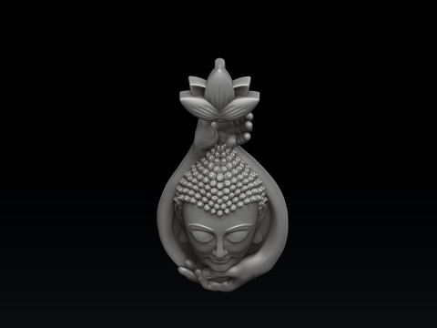 Buddha Pendant 3D print model Modelo de impresión 3D