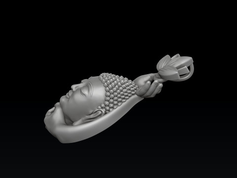 Buddha Pendant 3D print model Modelo de impresión 3D