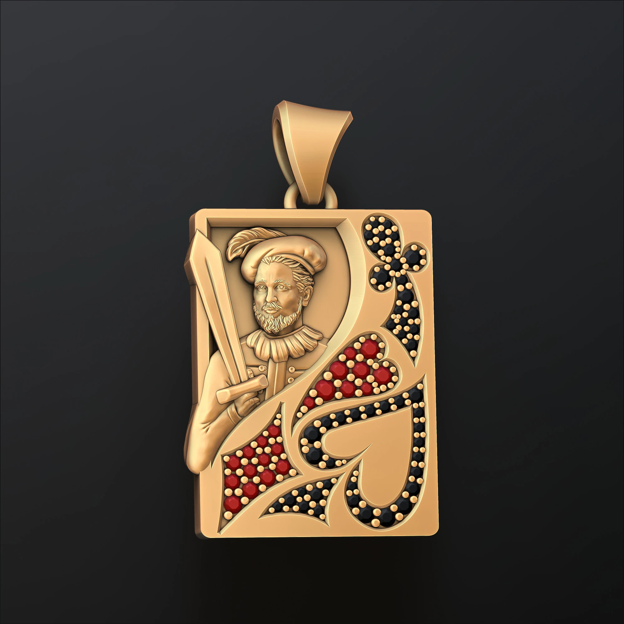 Playing Card Jack 3D print model 3D Print Model .c4d .max .obj .3ds .fbx .stl .blend 