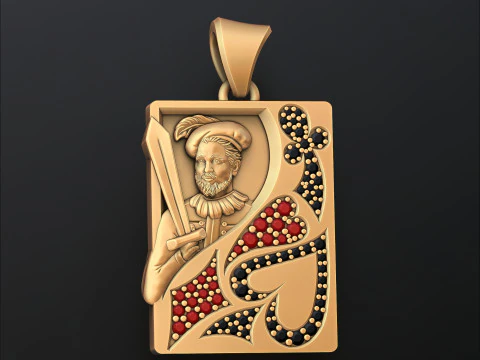 Modello di stampa 3D di Jack per carte da gioco Modello di stampa 3D