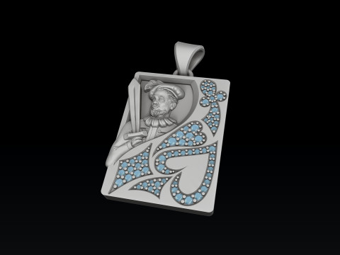 Playing Card Jack 3D print model Model Cetak 3D
