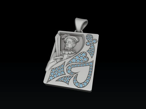 Playing Card Jack 3D print model 3D Print Model