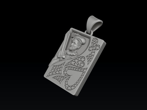 Playing Card Jack 3D print model Model Cetak 3D