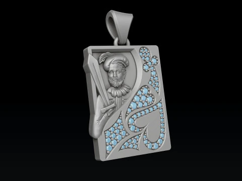 Playing Card Jack 3D print model 3D Print Model