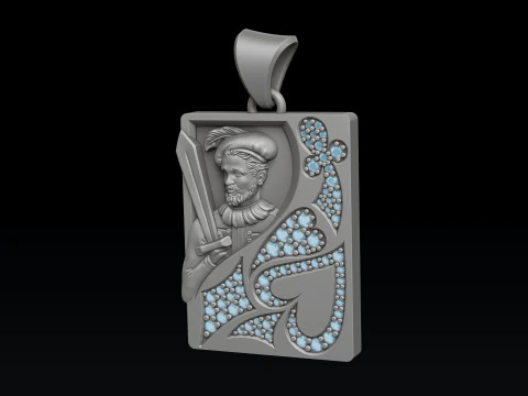Playing Card Jack 3D print model 3D Print Model