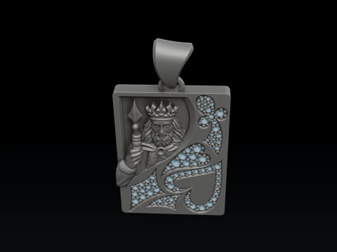 トランプキング 3D プリントモデル 3Dプリントモデル