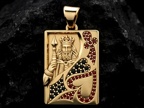 Playing Card King 3D print model 3D Print Model