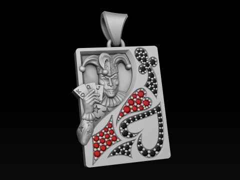 Playing Card Joker 3D print model 3Dプリントモデル