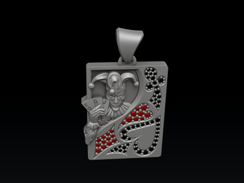 Playing Card Joker 3D print model 3Dプリントモデル