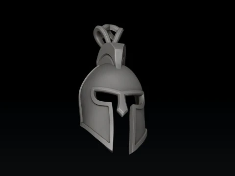 Modello di stampa 3D del pendente del casco Modello di stampa 3D