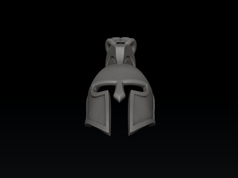 Helmet Pendant 3D print model 3Dプリントモデル