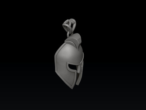 Helmet Pendant 3D print model 3Dプリントモデル