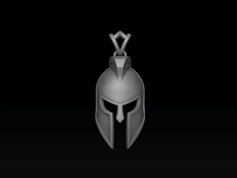 Modello di stampa 3D del pendente del casco Modello di stampa 3D