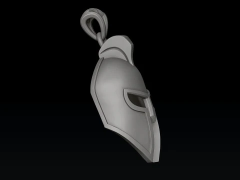 Modello di stampa 3D del pendente del casco Modello di stampa 3D