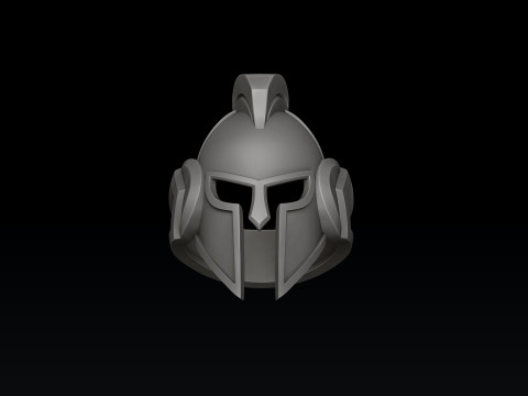 Helmet Pendant Ring Collection 3D print model 3Dプリントモデル