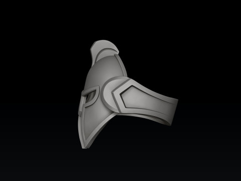 Helmet Pendant Ring Collection 3D print model 3Dプリントモデル