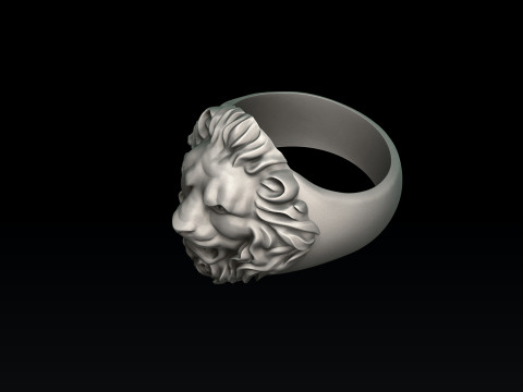 Lion Ring Free Free 3D print model 3Dプリントモデル