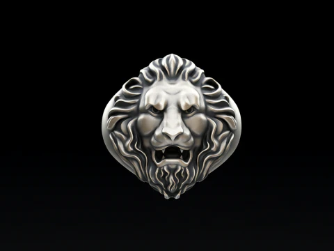 Anillo de Le&oacute;n Gratis Modelo de impresi&oacute;n 3D gratis Modelo de impresión 3D