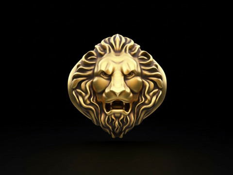Lion Ring Free Modello di stampa 3D gratuito Modello di stampa 3D