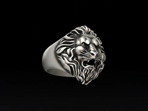Anillo de Le&oacute;n Gratis Modelo de impresi&oacute;n 3D gratis Modelo de impresión 3D