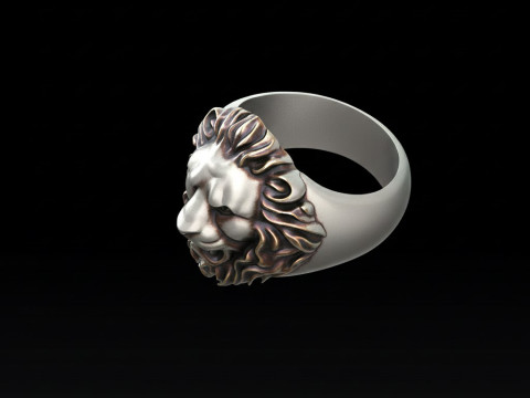 Lion Ring Free Modello di stampa 3D gratuito Modello di stampa 3D
