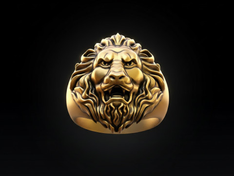Lion Ring Free Modello di stampa 3D gratuito Modello di stampa 3D
