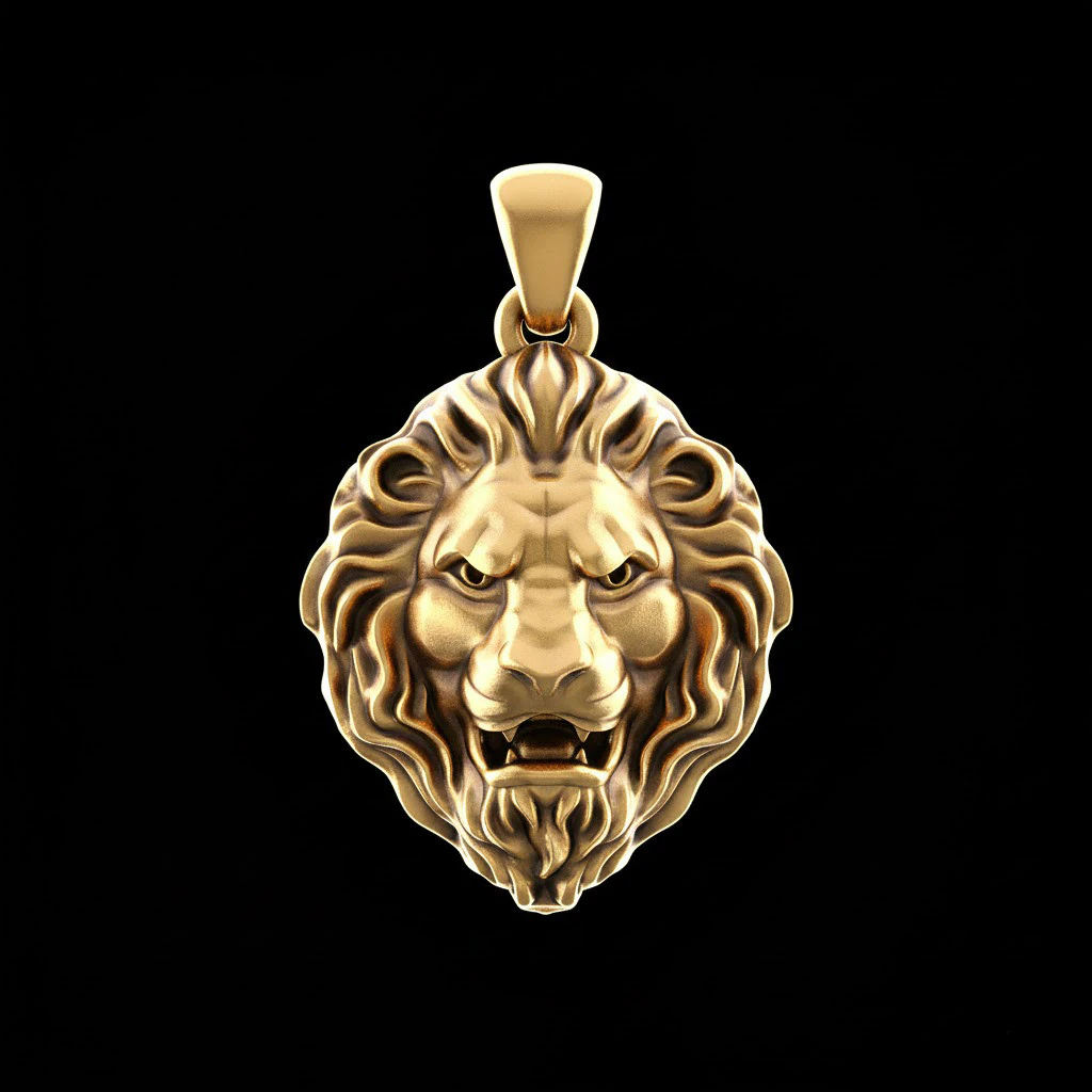 Lion Pendant Free 3D print model 3D Print Model .c4d .max .obj .3ds .fbx .stl .blend